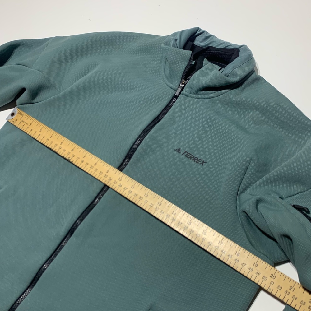 Adidas Terrex Teal Light Fleece Climaheat Jacket Full Zip Mens Size M - Picture 5 of 6